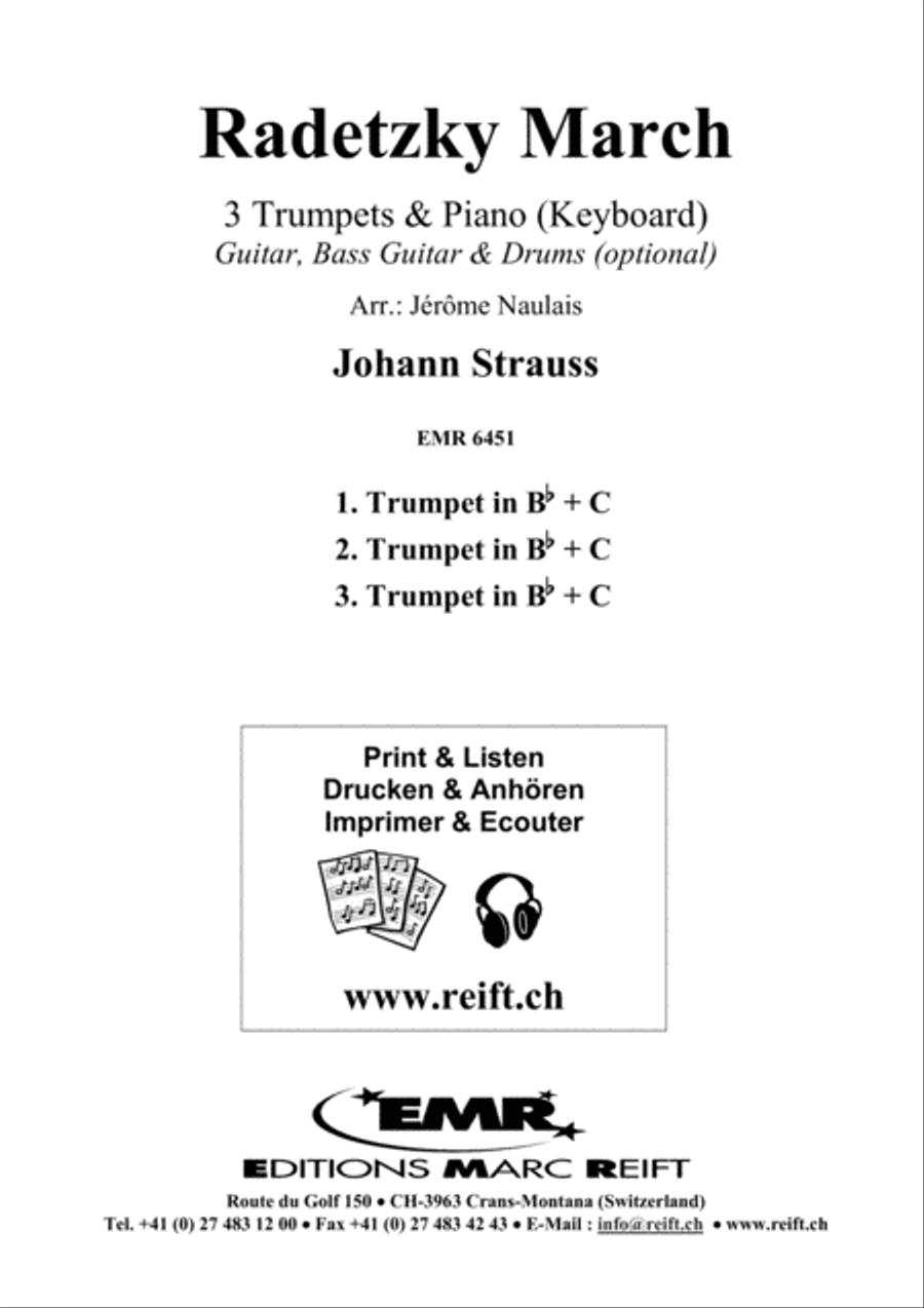 Radetzky March Radetzky March Trumpet Trio scores gallery preview page 2