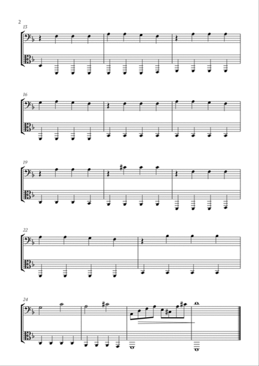 Gravity Falls (Main Theme) String Duet scores gallery preview page 2