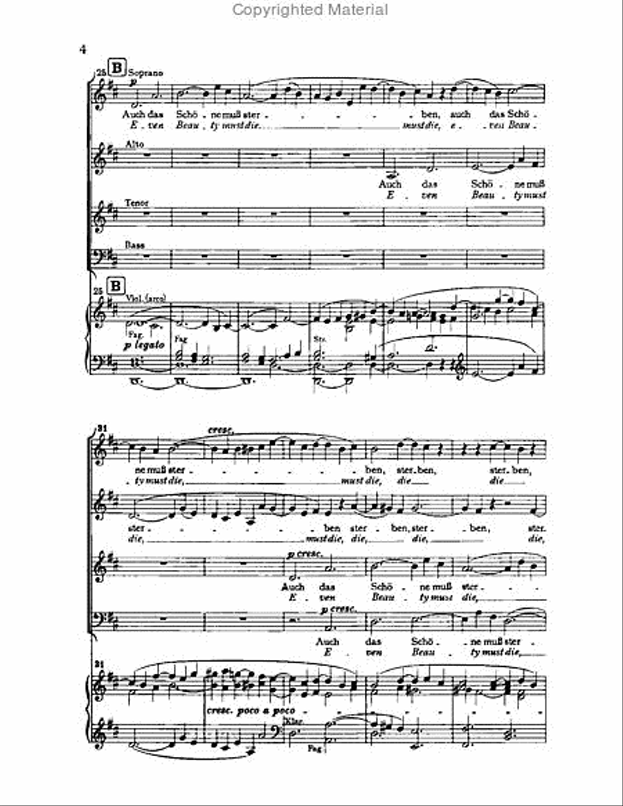 Nanie, Op.82 Choir scores gallery preview page 3