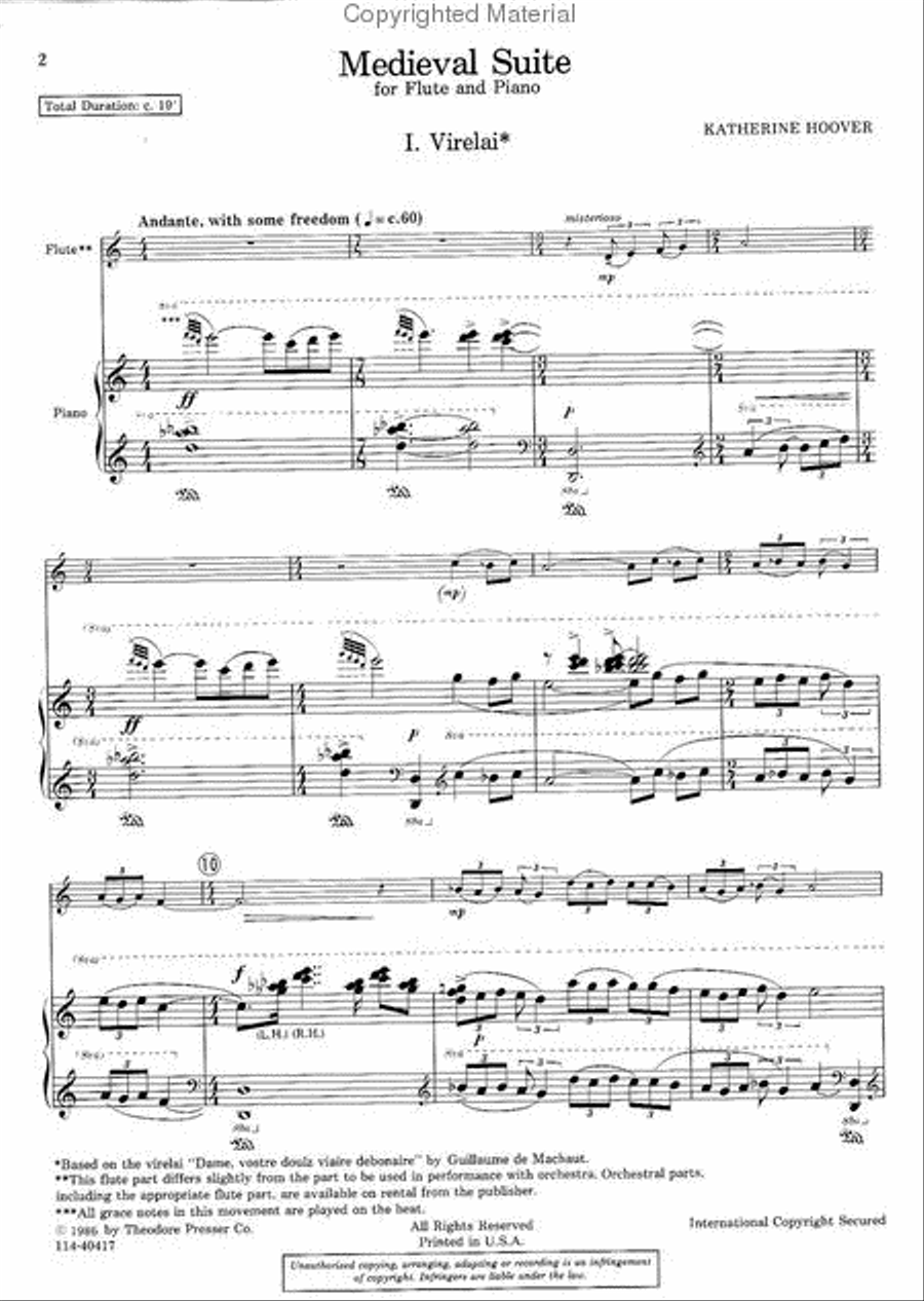 Medieval Suite Chamber Music scores gallery preview page 2