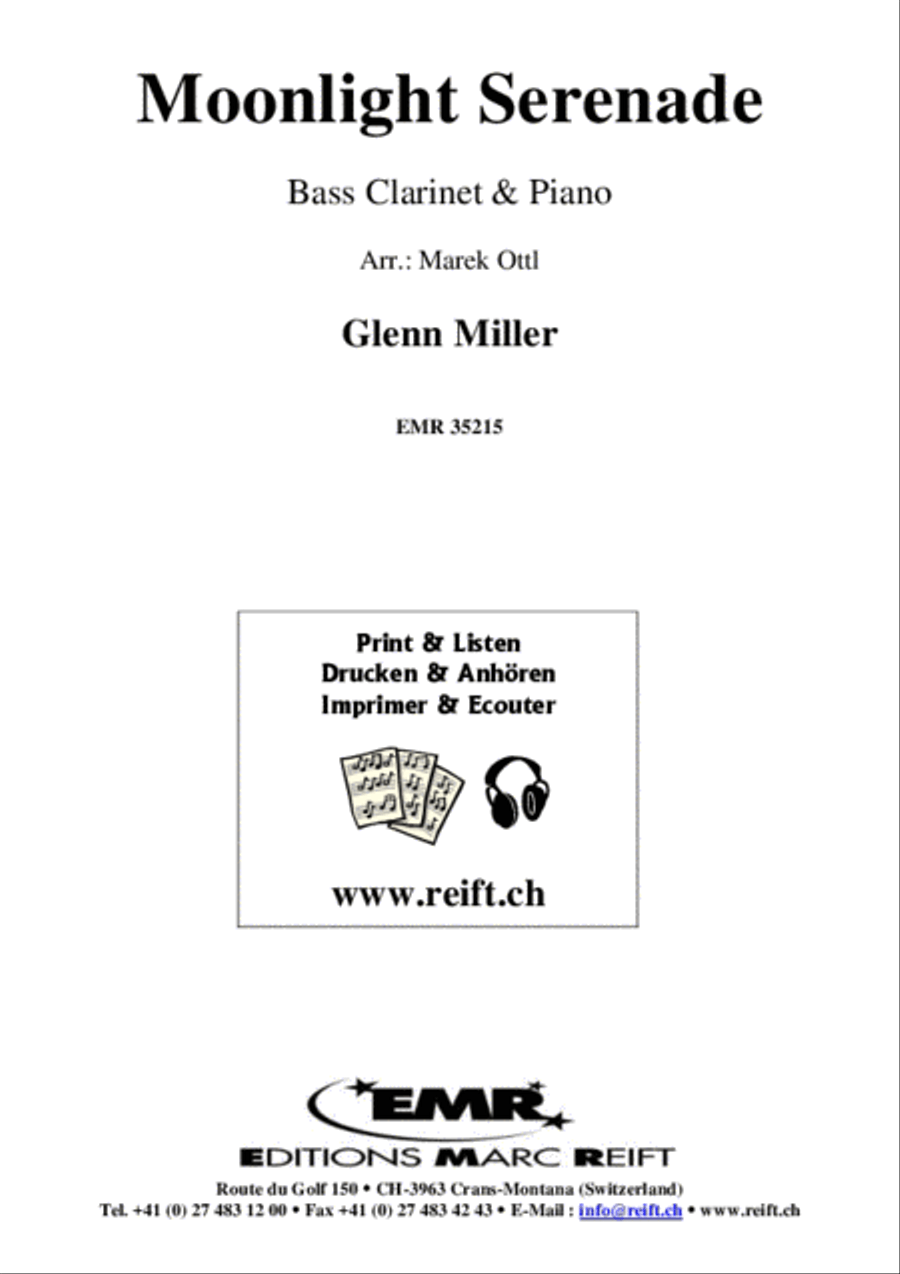 Moonlight Serenade Bass Clarinet scores gallery preview page 2