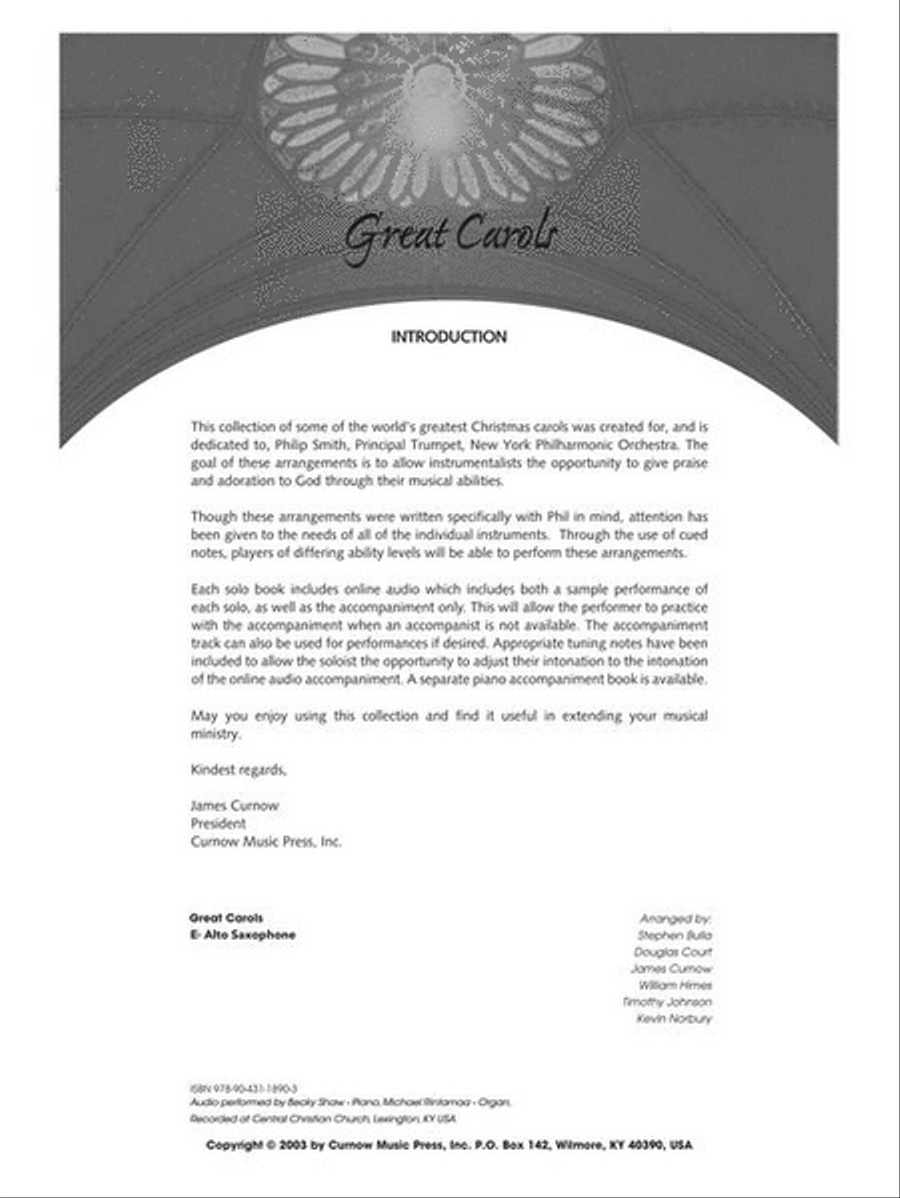 Great Carols Great Carols Alto Saxophone scores gallery preview page 4