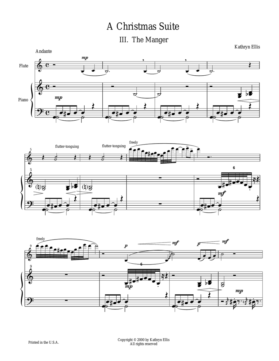 III. The Manger III. The Manger Woodwind Duet scores gallery preview page 1