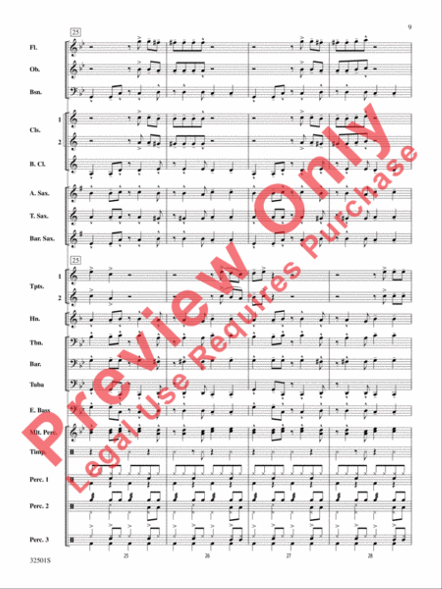Let's Get Loud Concert Band scores gallery preview page 10