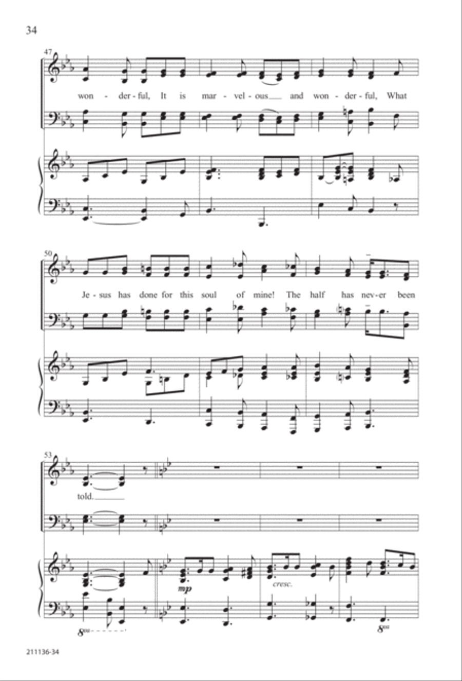 Marching to Zion Marching to Zion 4-Part scores gallery preview page 40