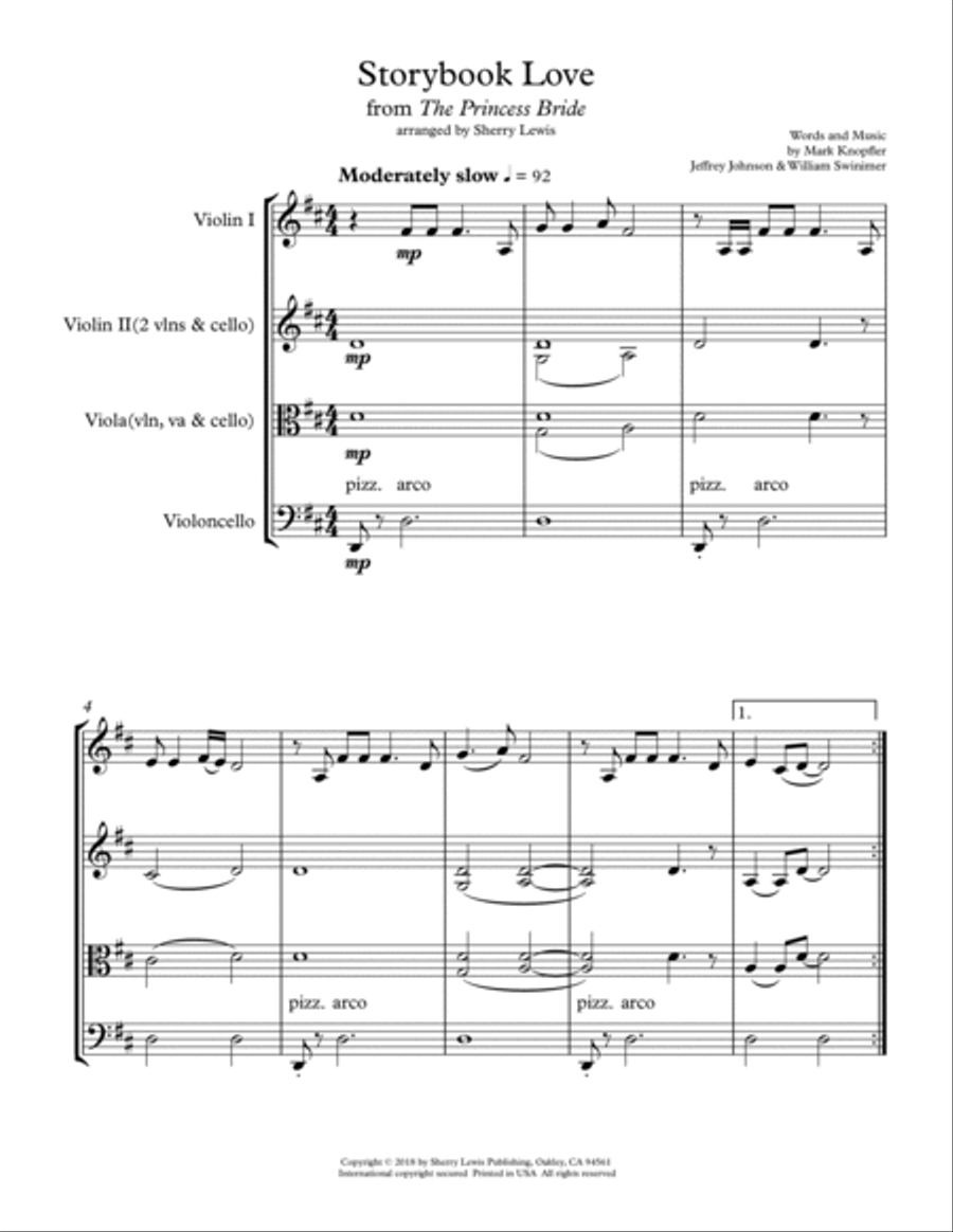 Once Upon A Time...storybook Love String Trio scores gallery preview page 4
