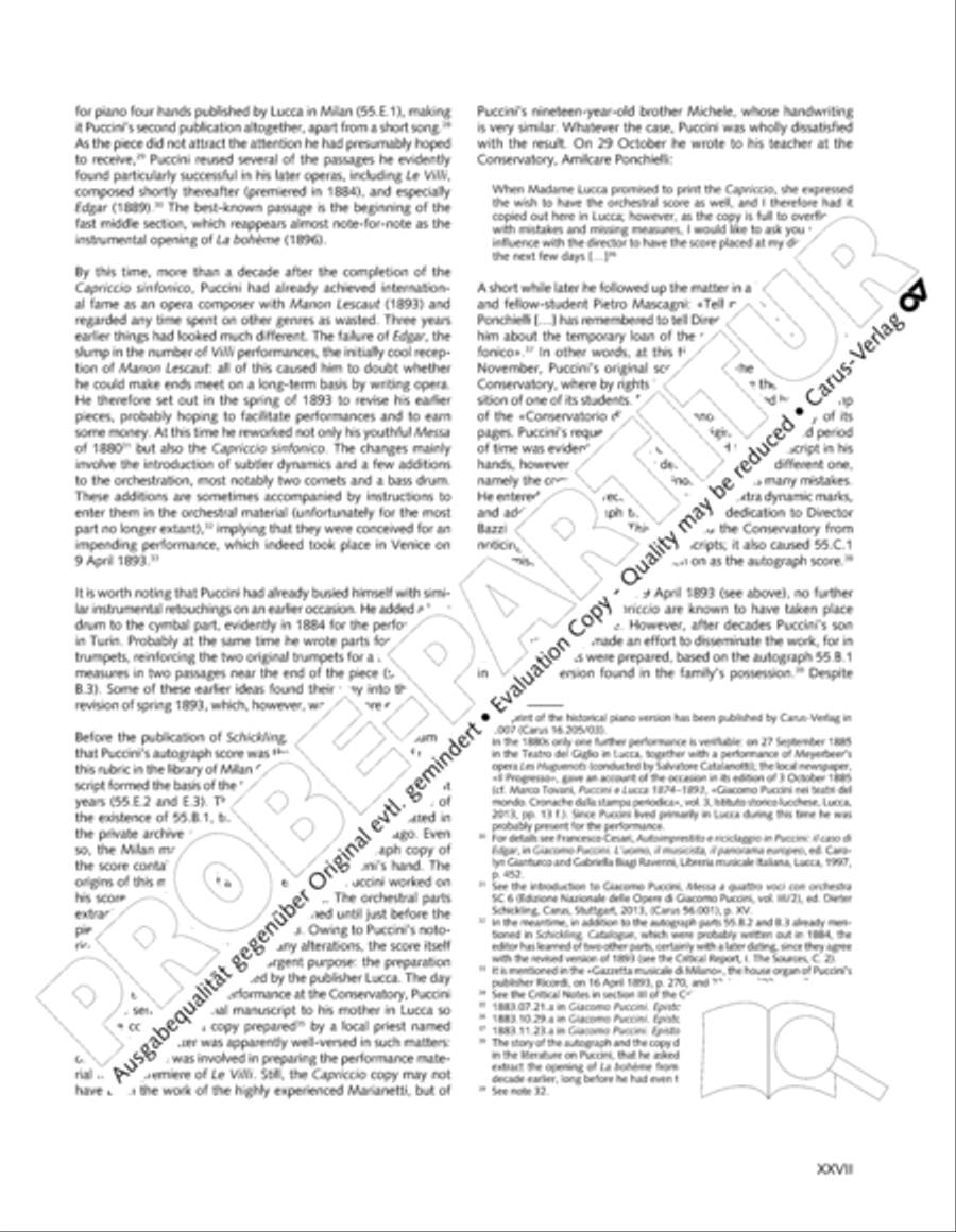 Edizione Nazionale delle Opere di Giacomo Puccini. II. Instrumental music; 1. Works for orchestra (vol. II/1) Score scores gallery preview page 28