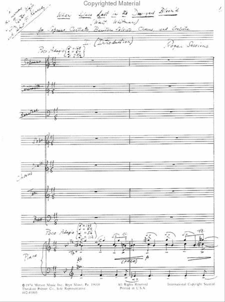 When Lilacs Last In The Dooryard Bloom'D Choir scores gallery preview page 2