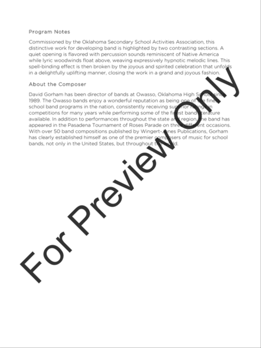 Chant and Celebration Concert Band scores gallery preview page 3