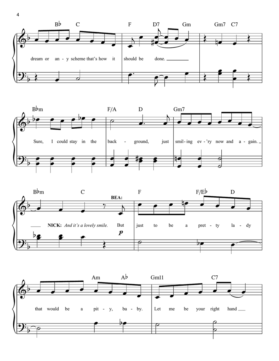 Right Hand Man (from Something Rotten!) Easy Piano scores gallery preview page 4