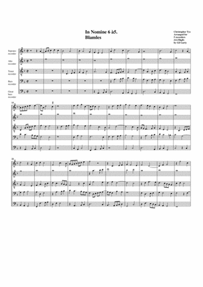 In Nomine no.6 a5 (arrangement for 5 recorders)