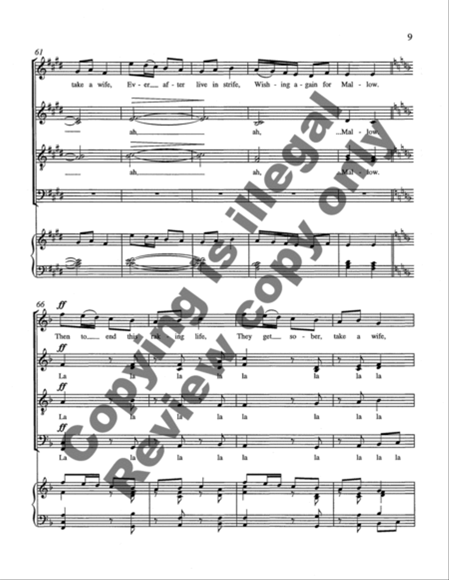 Rakes of Mallow 4-Part scores gallery preview page 11