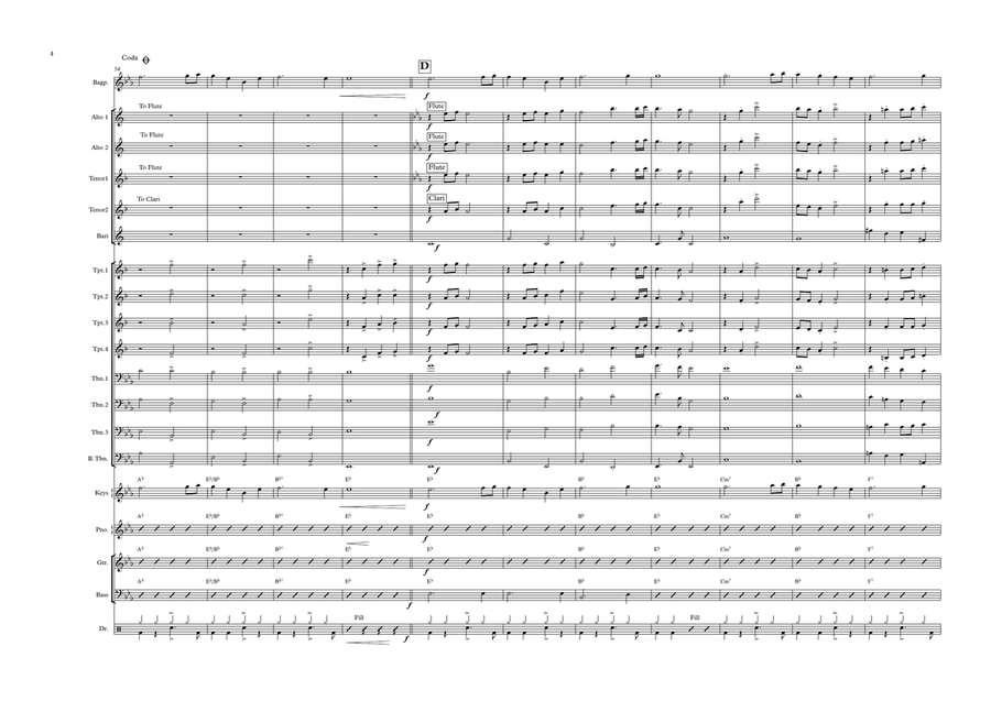 Highland Cathedral Large Ensemble scores gallery preview page 4