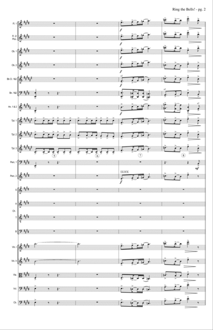 Ring The Bells! - Full Score Choir scores gallery preview page 2