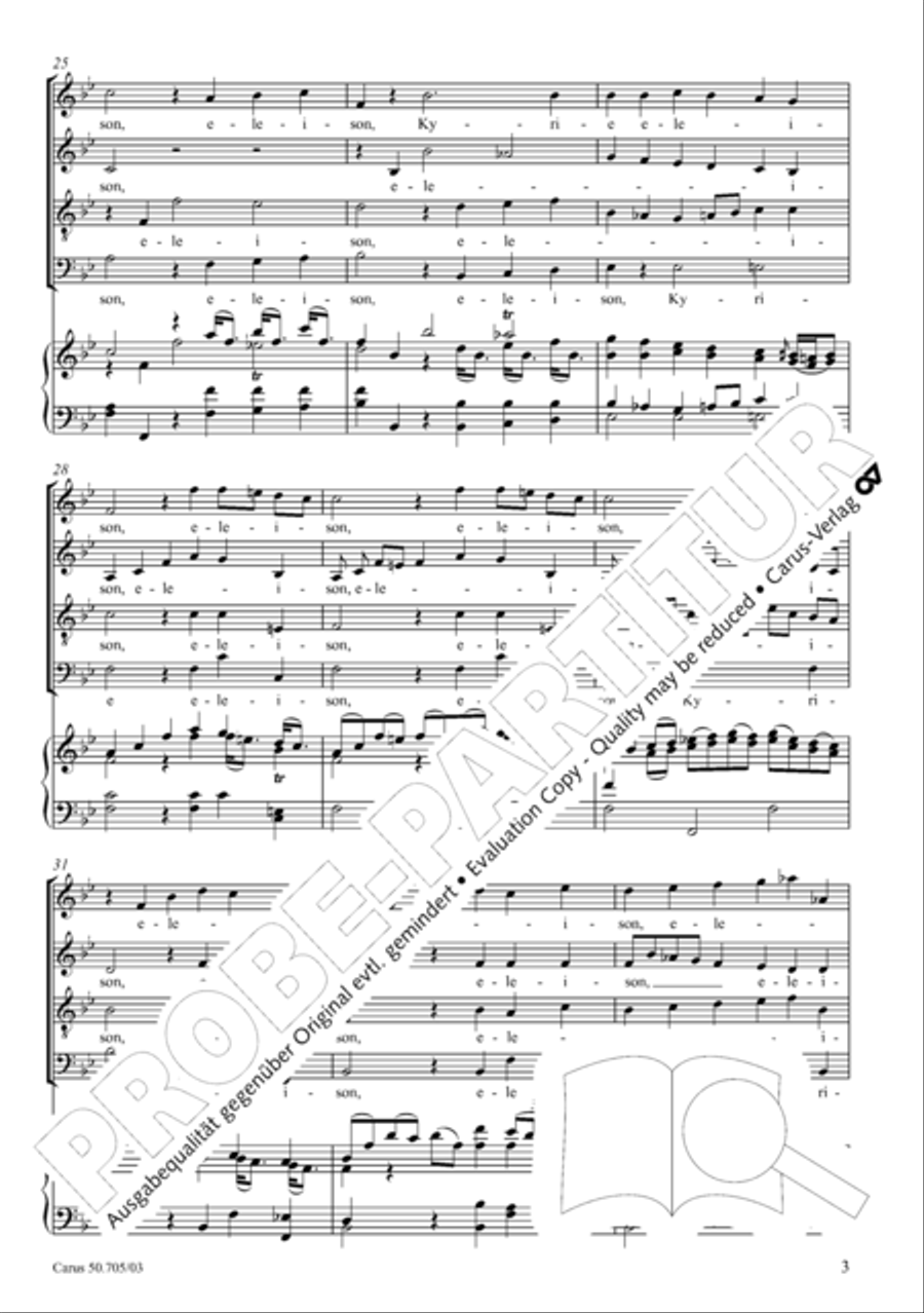 Missa in g. Hasse-Werkausgabe IV/3 4-Part scores gallery preview page 12
