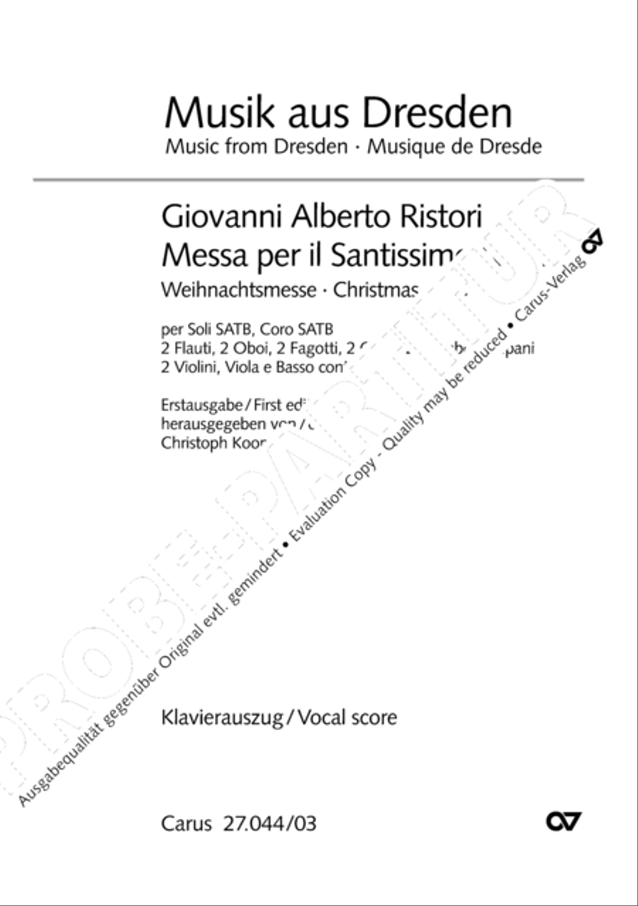 Messa per il Santissimo Natale 4-Part scores gallery preview page 2