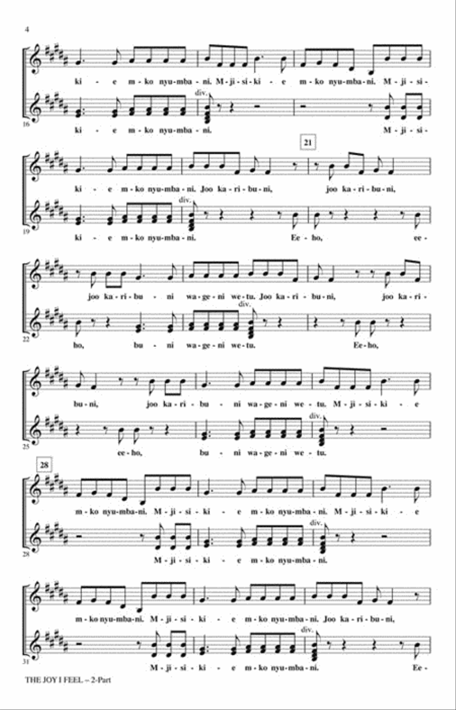 The Joy I Feel The Joy I Feel A Cappella scores gallery preview page 3