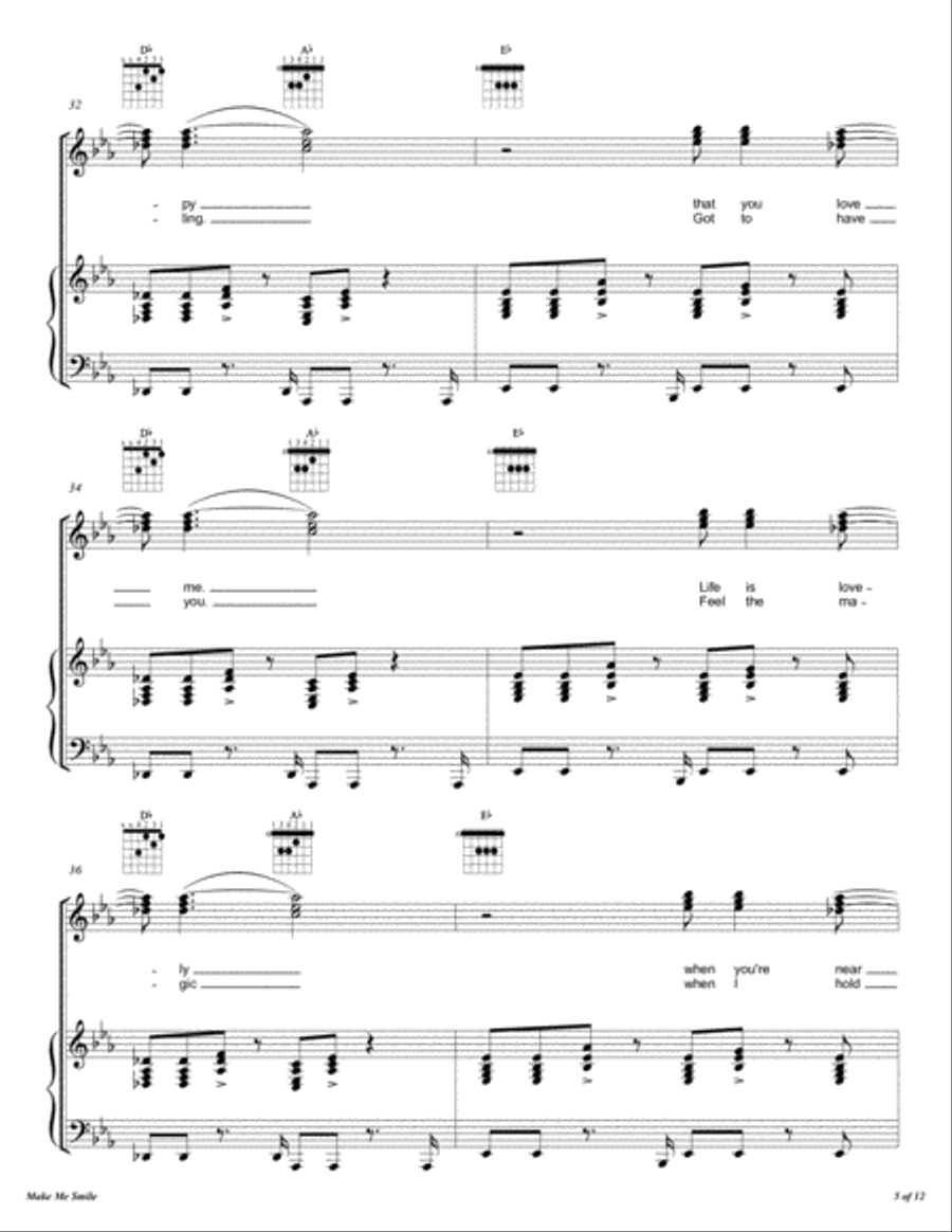 Make Me Smile Voice scores gallery preview page 6