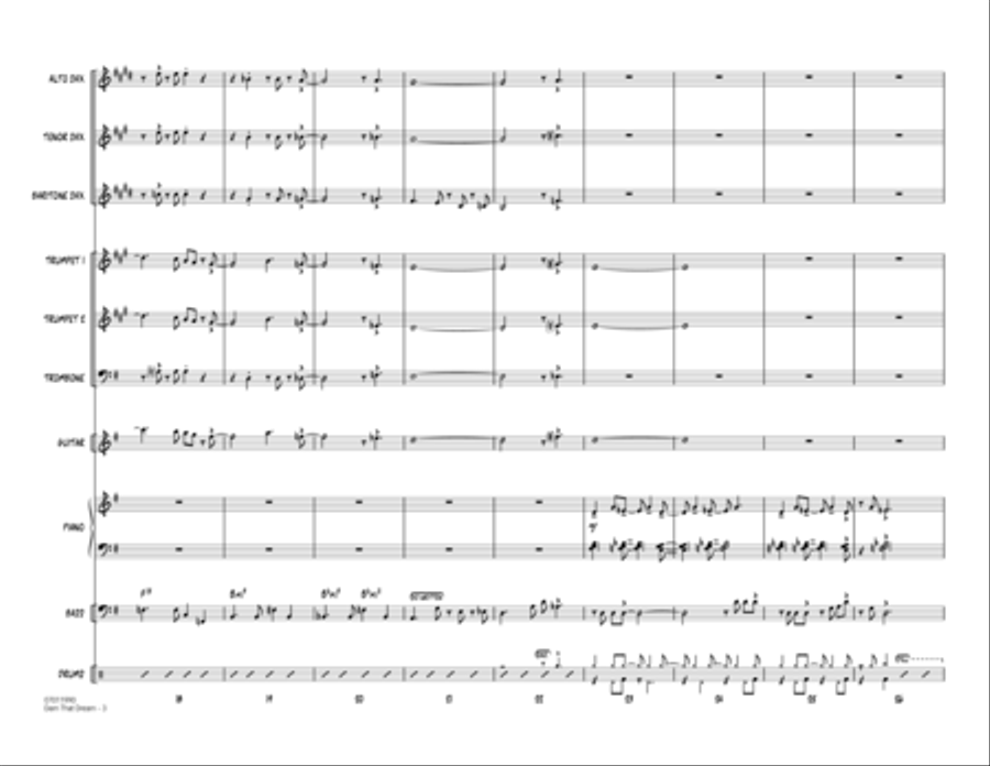 Darn That Dream - Full Score Jazz Ensemble scores gallery preview page 3