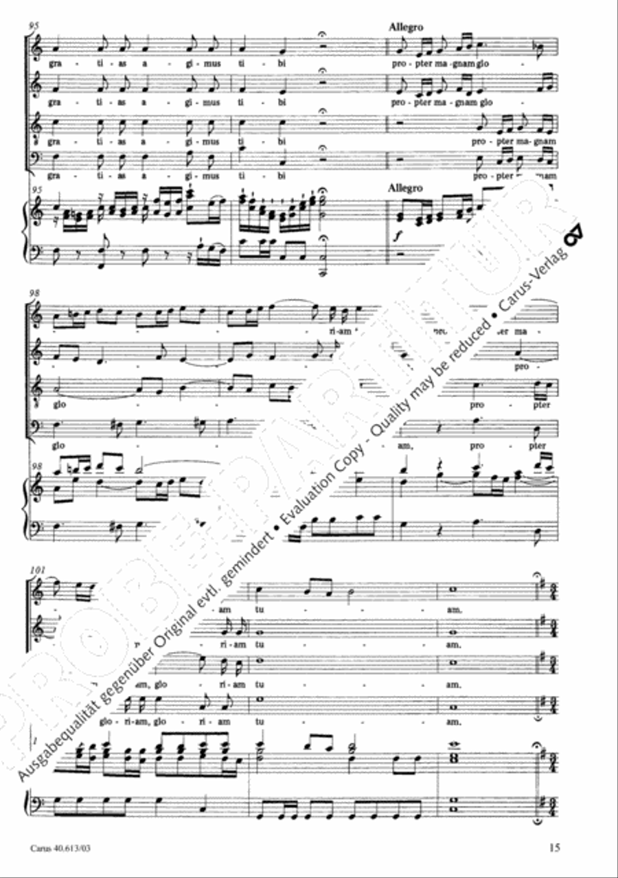 Mass in C (Missa in C) 4-Part scores gallery preview page 16