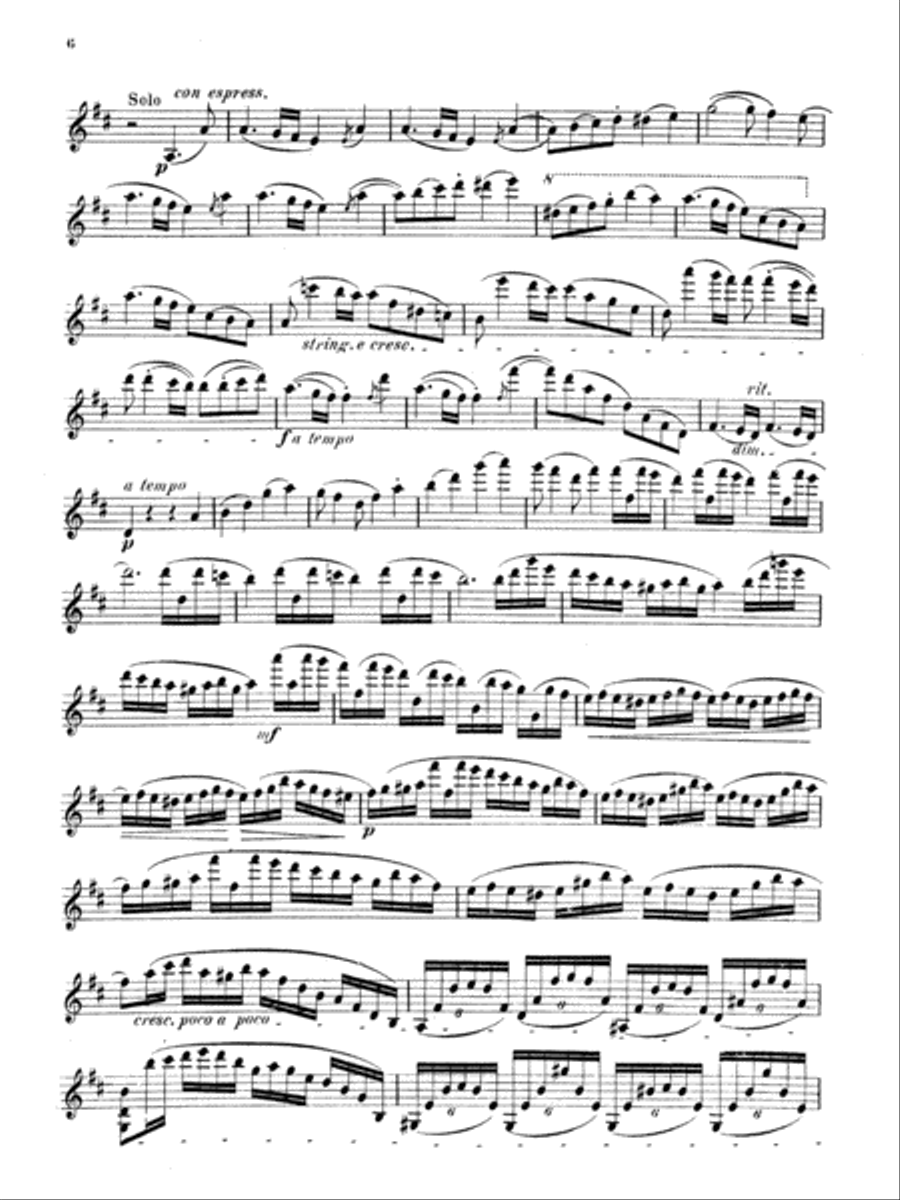 Strauss: Violin Concerto, Op. 8 Violin Solo scores gallery preview page 6