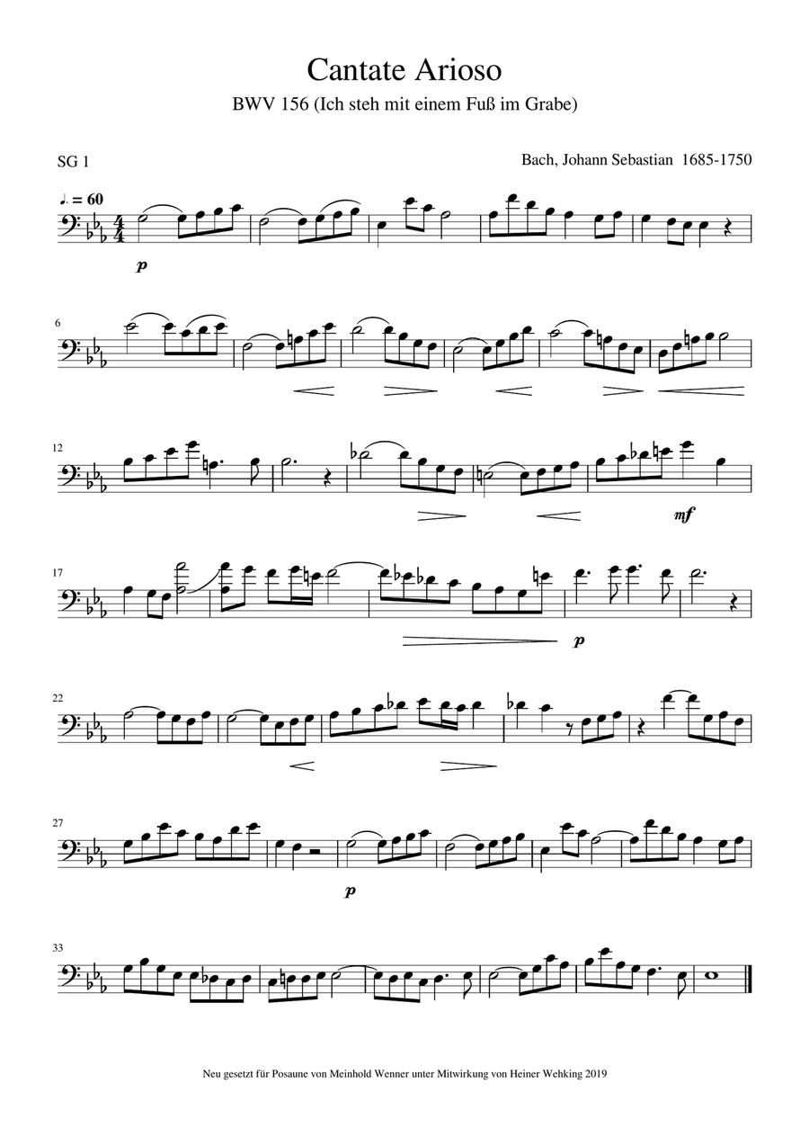 26 easy Pieces Grade 1 (of 6 - easy to difficult) Stücke Trombone Solo Posaune Soli Stück Stücke Trombone Solo scores gallery preview page 5