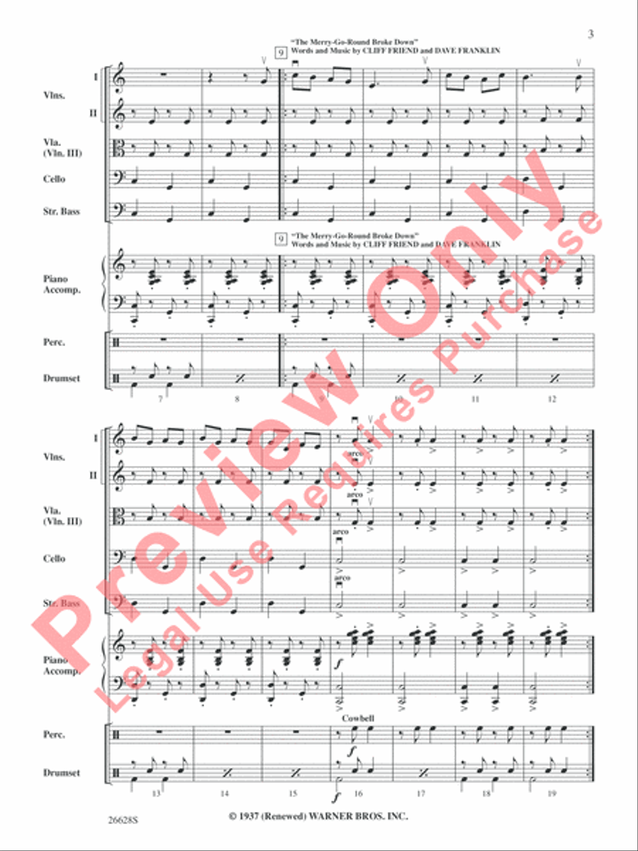 Looney Tunes Looney Tunes String Orchestra scores gallery preview page 4