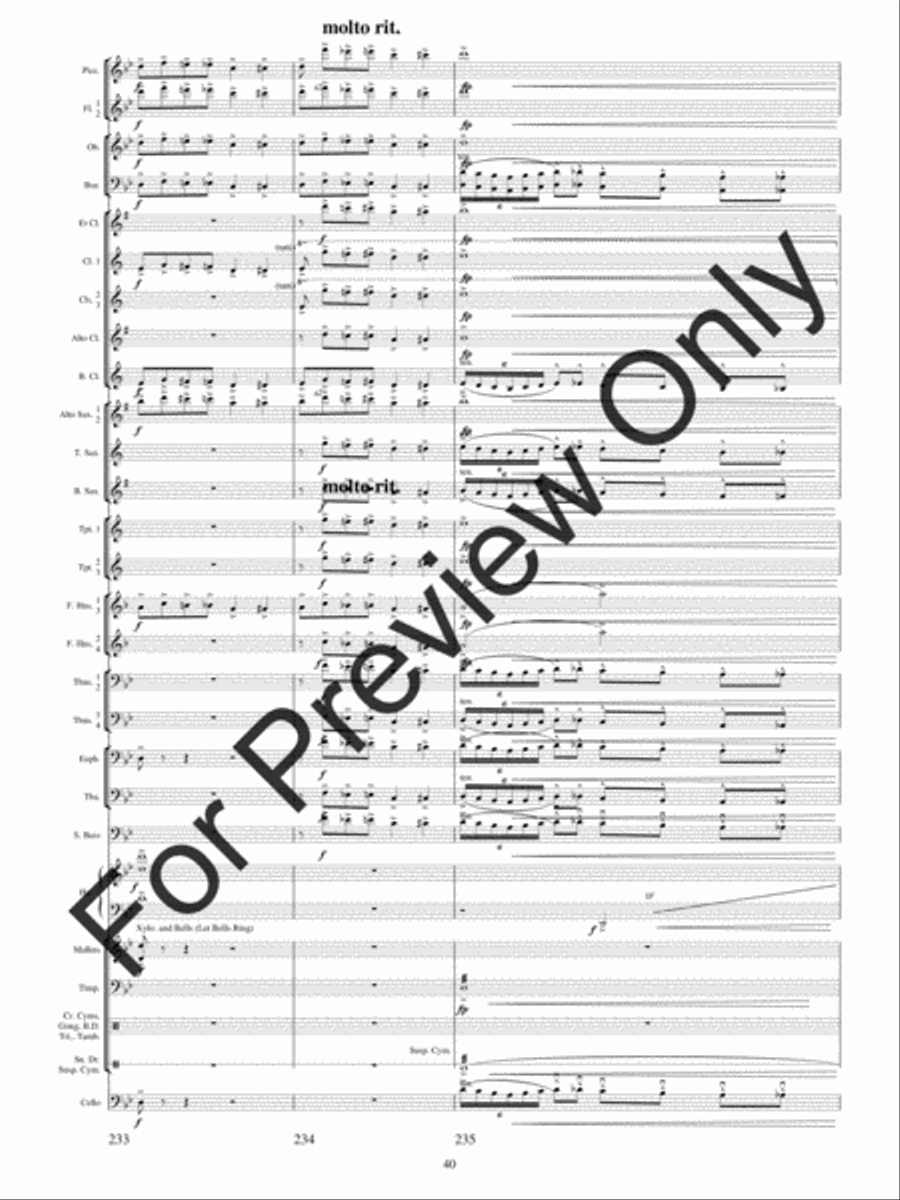 Festival Variations Concert Band scores gallery preview page 43
