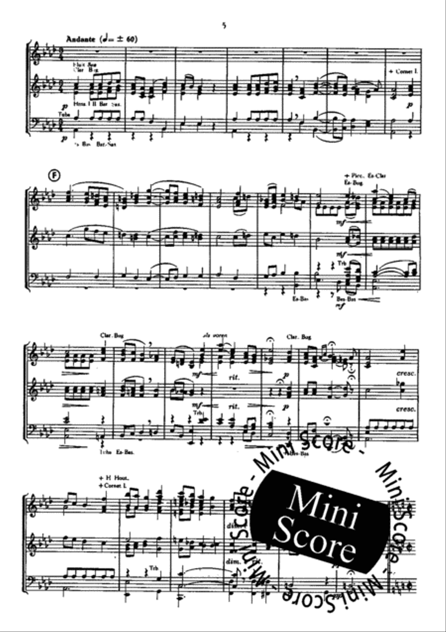 The Pirates of Penzance Concert Band scores gallery preview page 7