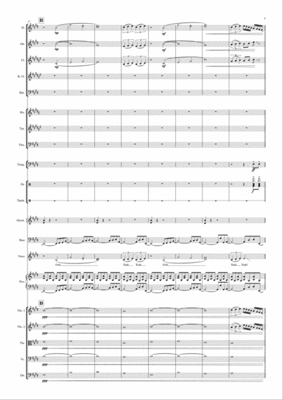 Don't Stop Believin' - Score Only Full Orchestra scores gallery preview page 3