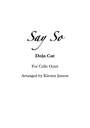Book cover for Say So