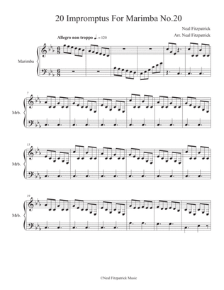 Impromptu No.20 For Marimba