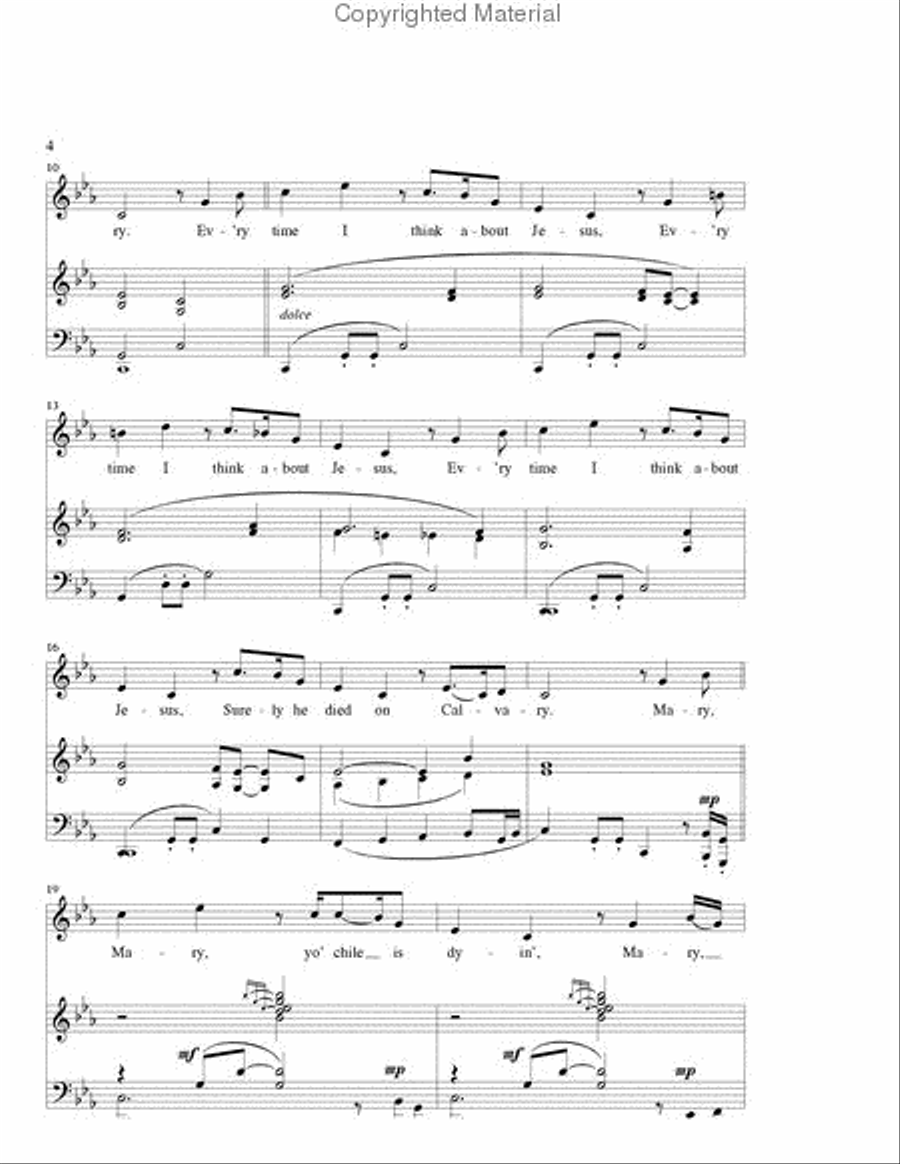 Calvary Unison Choir scores gallery preview page 3