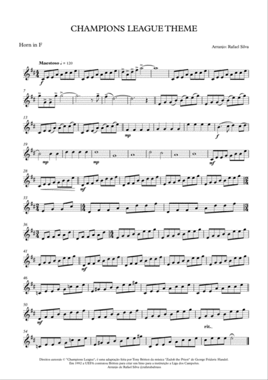 Uefa Champions League Team Brass Ensemble scores gallery preview page 4
