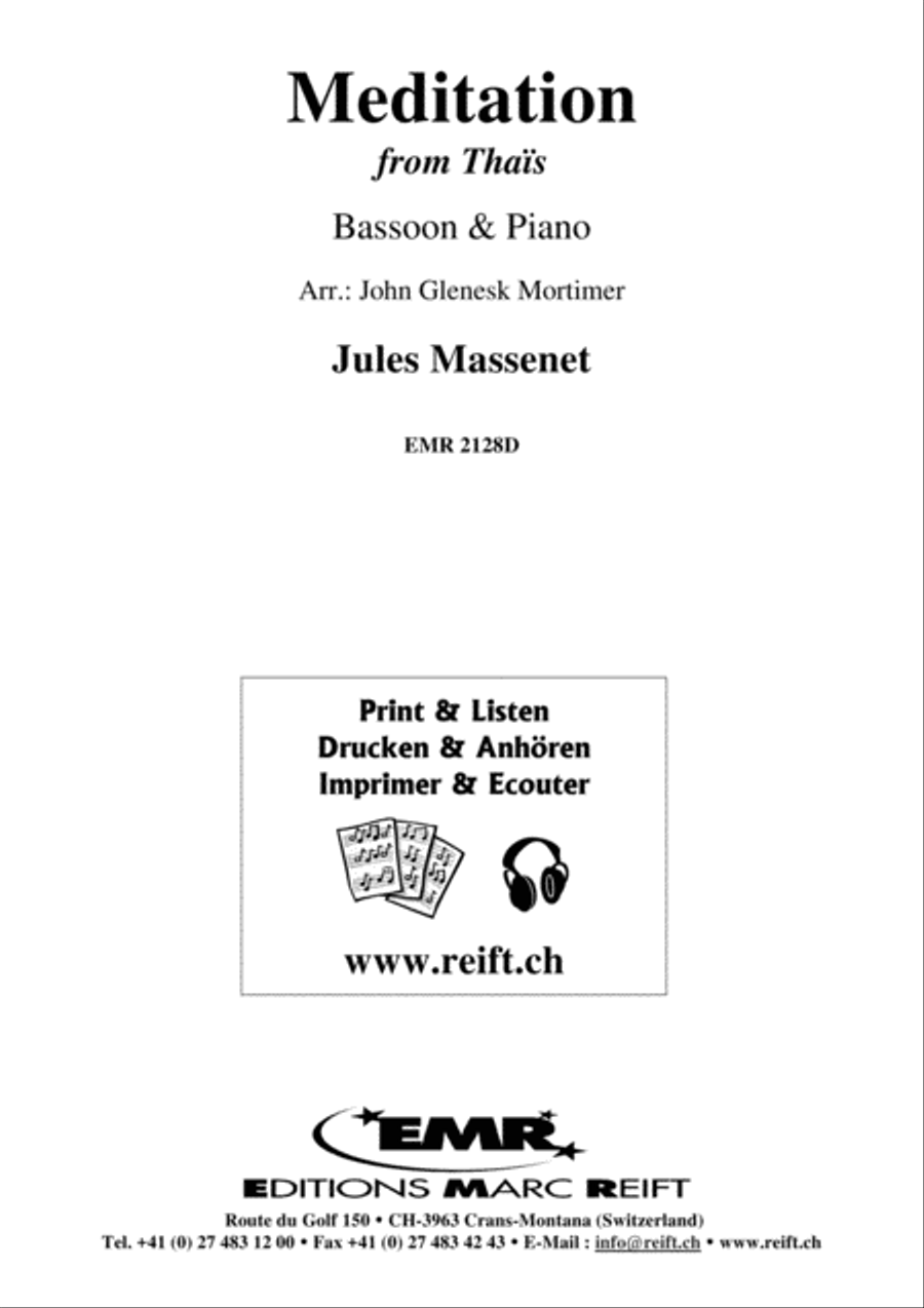 Meditation Bassoon Solo scores gallery preview page 2