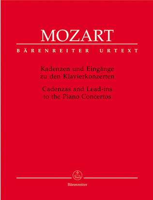 Book cover for Cadenzas and Lead-ins to the Piano Concertos