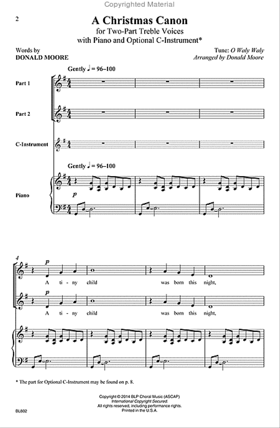 A Christmas Canon Choir scores gallery preview page 2