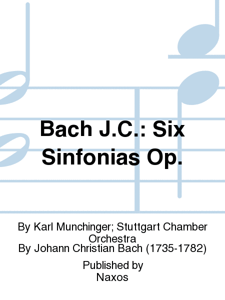 Bach J.C.: Six Sinfonias Op.