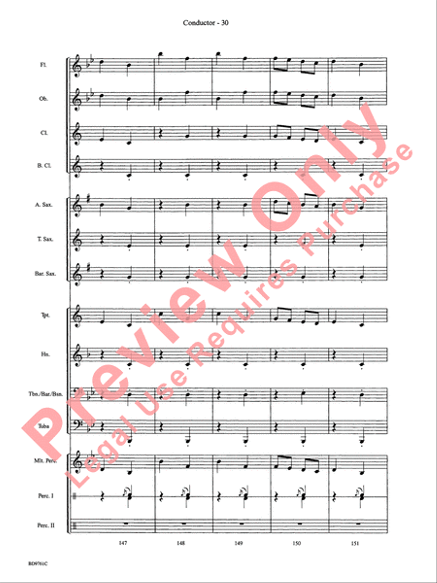 Bartók Suite (from For Children) by Bela Bartok Concert Band - Sheet Music page 33
