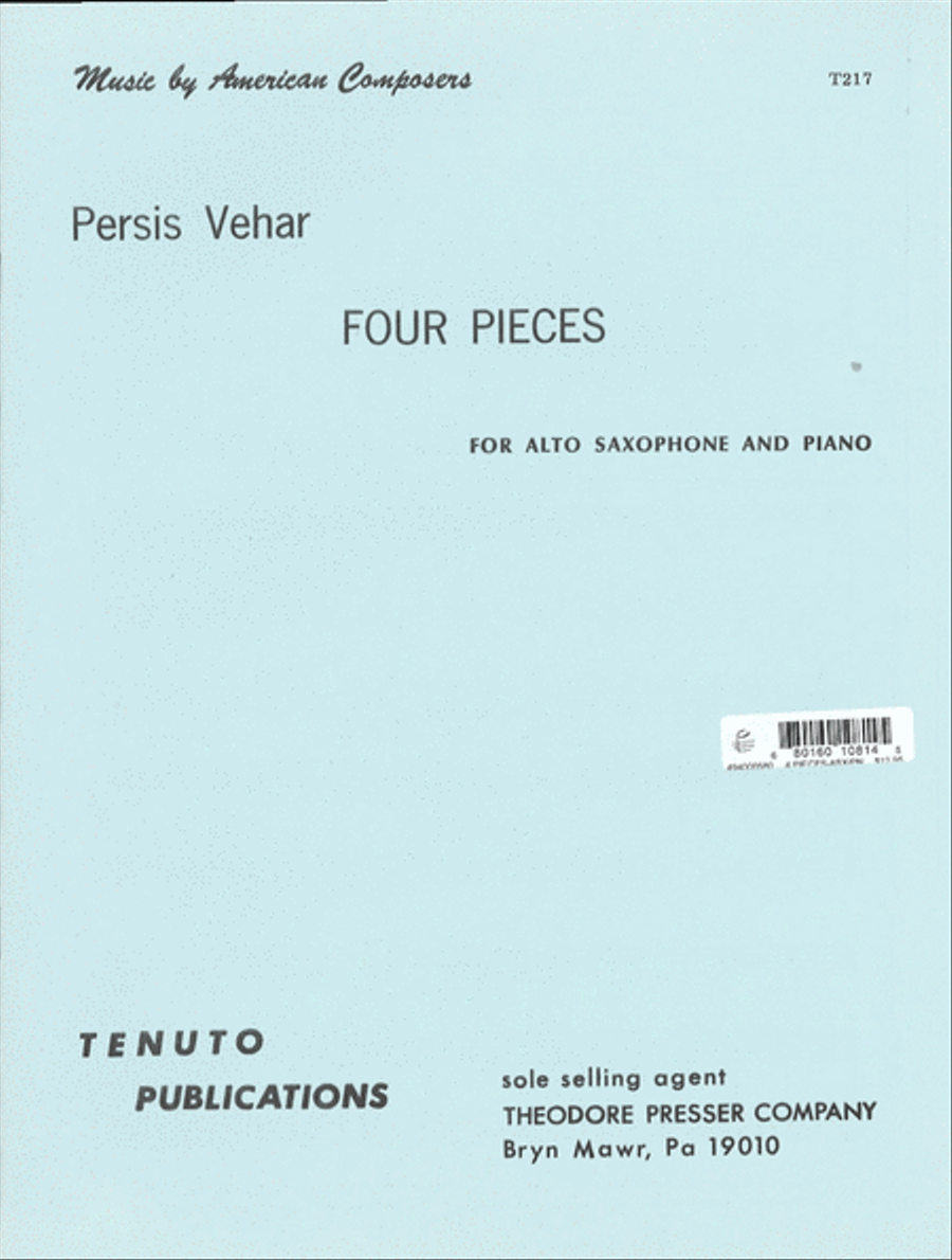 4 Pieces Chamber Music scores gallery preview page 1