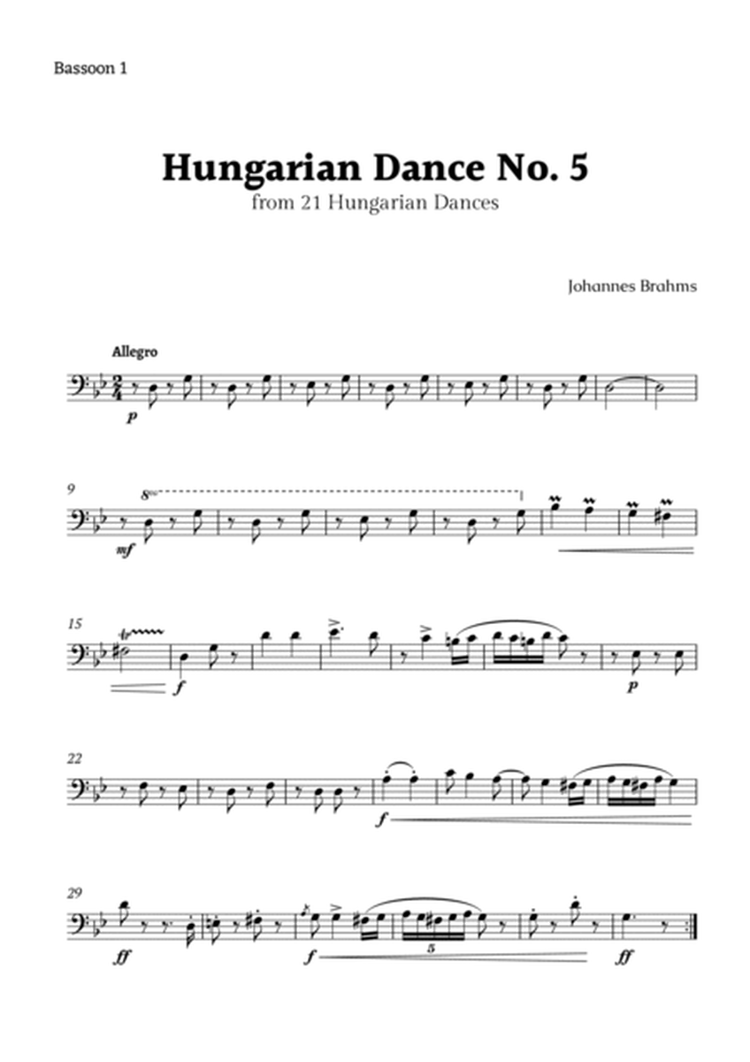 Hungarian Dance No. 5 by Brahms for Bassoon Quartet image number null