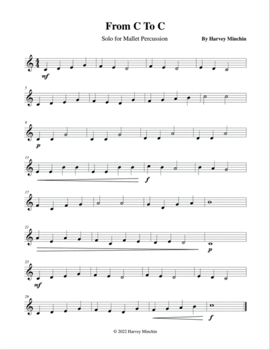 Seven Studies for Solo Mallet Percussion Volume 0 Percussion Ensemble scores gallery preview page 3