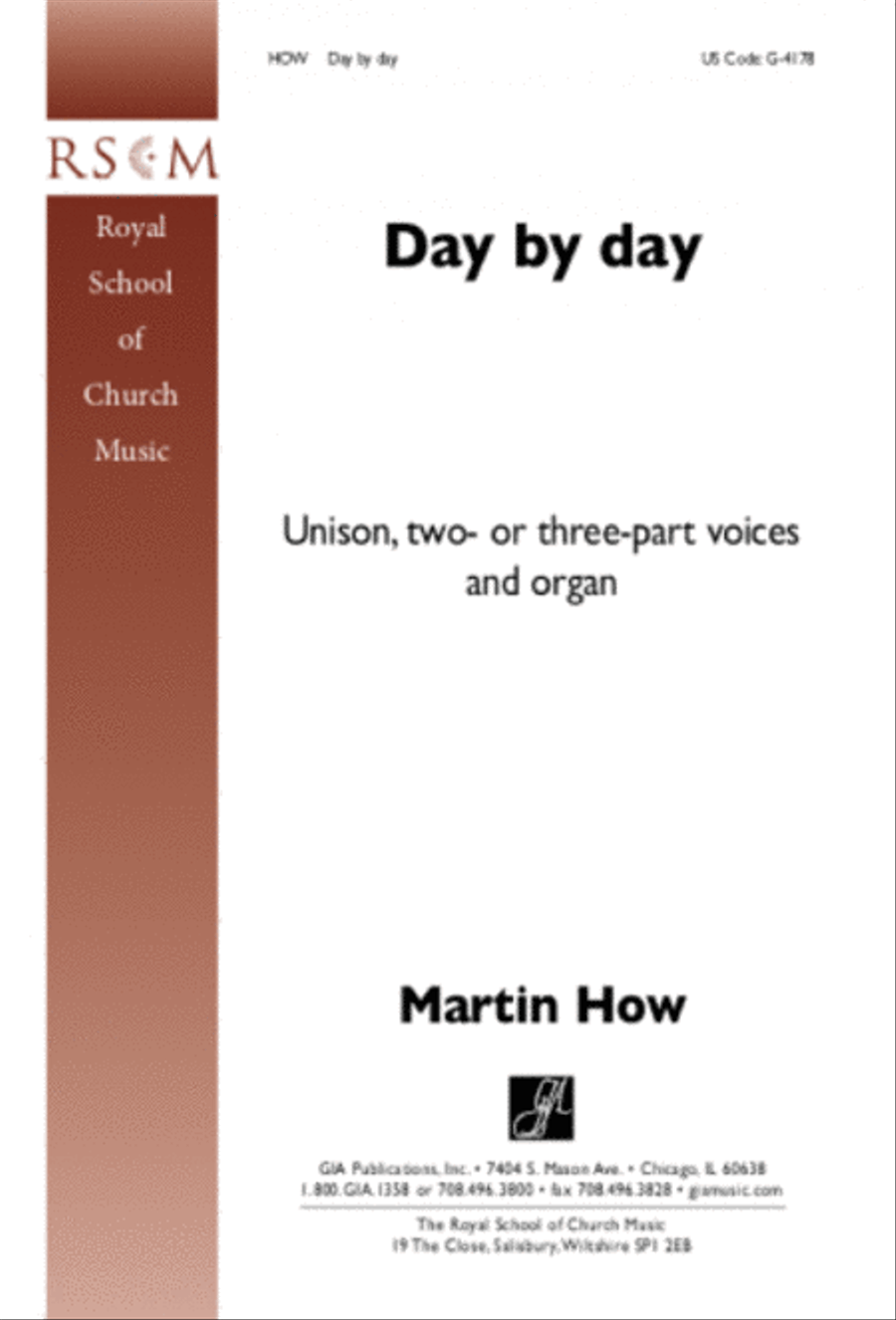 Day by Day Day by Day Unison Choir scores gallery preview page 1