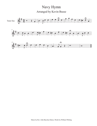 Navy Hymn - Tenor Sax