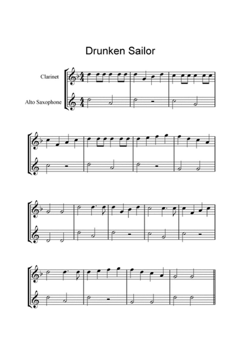 Easy Duets: Clarinet & Alto Sax