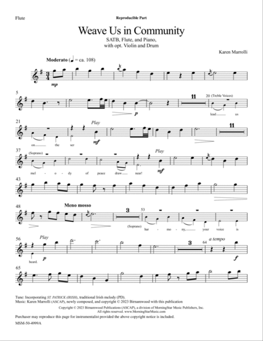 Weave Us In Community Choir scores gallery preview page 2