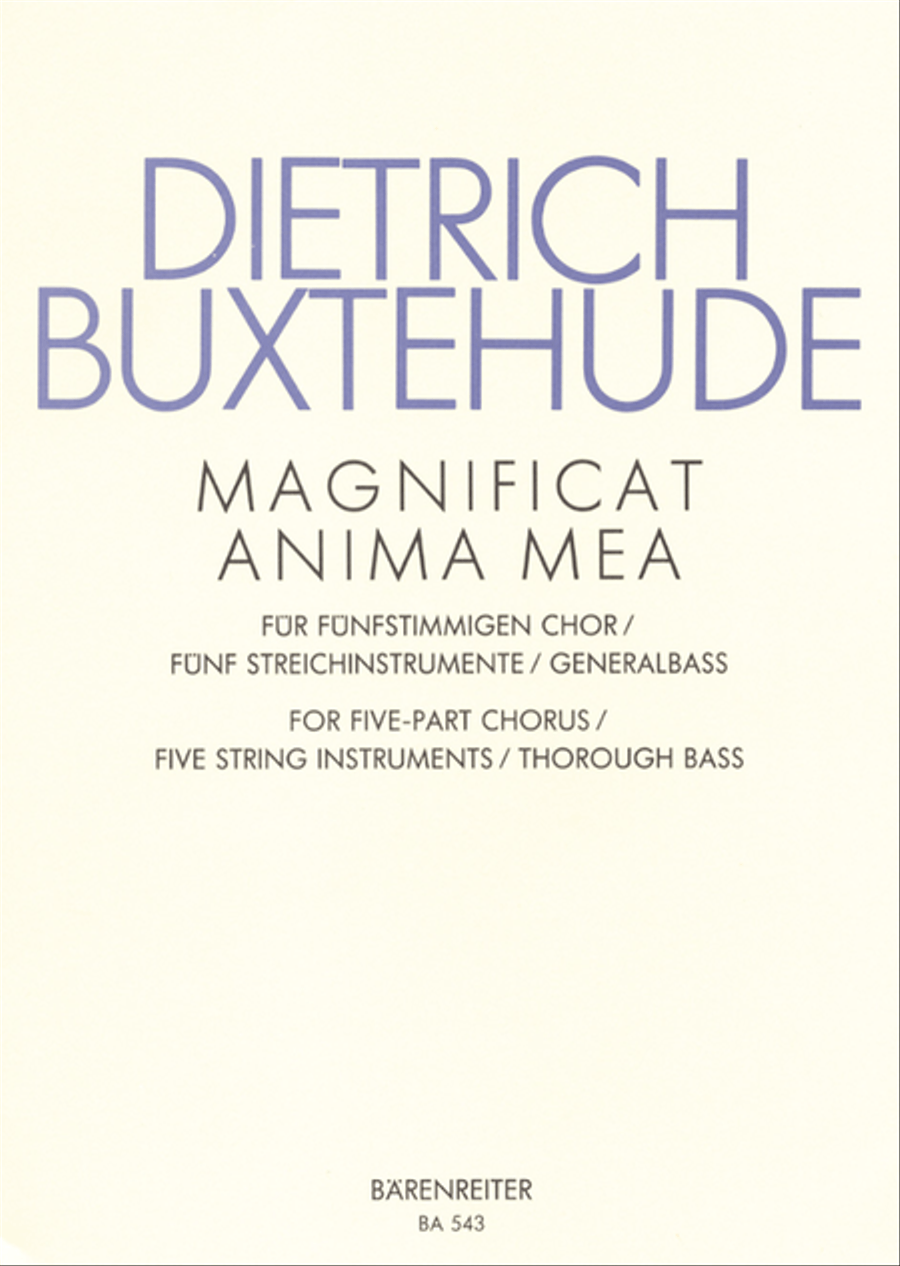 Magnificat anima mea BuxWV-Anh 1 SSATB scores gallery preview page 1
