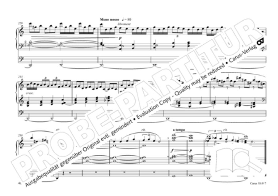 Tournemire: Funf Improvisationen fur Orgel solo Organ Solo scores gallery preview page 46