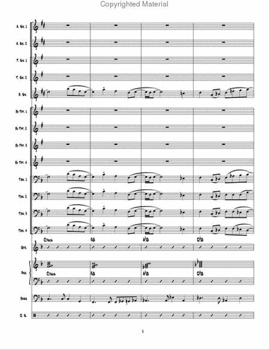 Man Ain't Said My Name Man Ain't Said My Name Jazz Ensemble scores gallery preview page 6