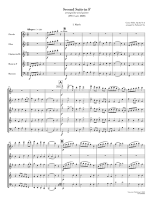 Second Suite in F (arr. for wind quintet) [score only]